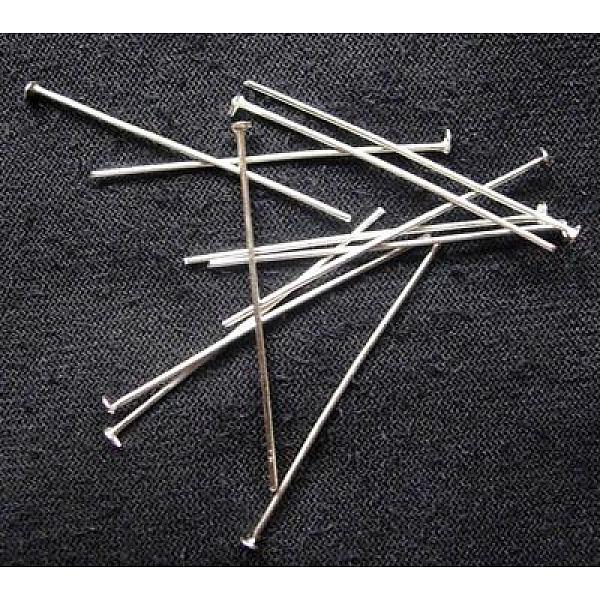 PandaHall Iron Flat Head Pins, Cadmium Free & Lead Free, Silver Color Plated, Size: about 2.8cm long, 0.75~0.8mm thick(20 Gauge), Head: 2mm...
PandaHall Iron Flat Head Pins, Cadmium Free & Lead Free, Silver Color Plated, Size: about 2.8cm long, 0.75~0.8mm thick(20 Gauge), Head: 2mm...