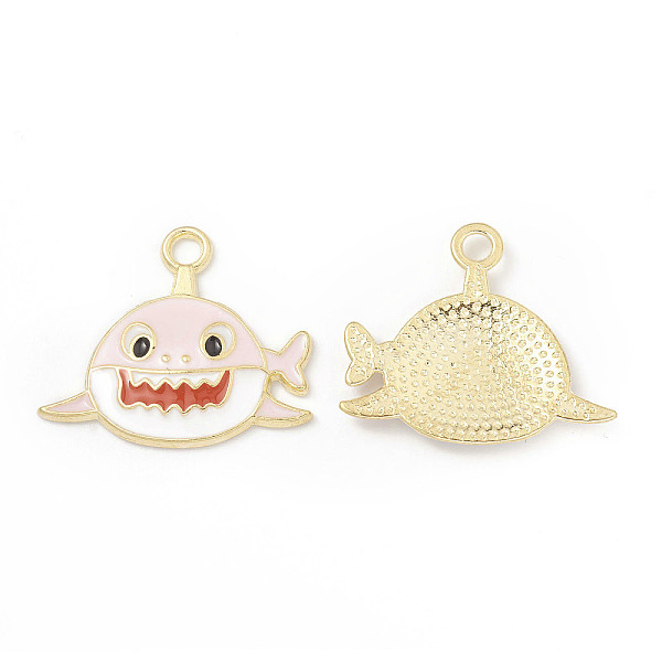 PandaHall Alloy Enamel Pendants, Shark Charm, Golden, Misty Rose, 19.5x22.5x2mm, Hole: 2.3mm Alloy+Enamel Other Animal
PandaHall Alloy Enamel Pendants, Shark Charm, Golden, Misty Rose, 19.5x22.5x2mm, Hole: 2.3mm Alloy+Enamel Other Animal