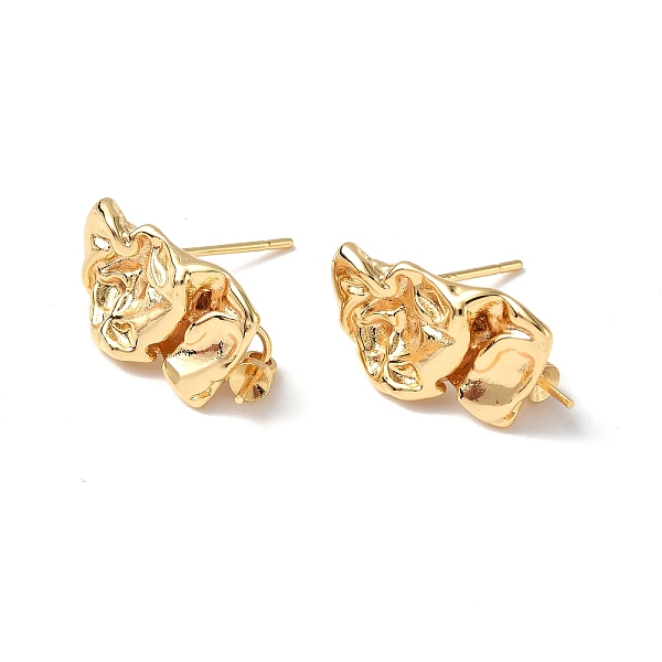 PandaHall Textured Brass Stud Earring Findings, with Cup Peg Bails and 925 Sterling Silver Pins, Nuggets, Real 18K Gold Plated, 21x9mm, Pin...
PandaHall Textured Brass Stud Earring Findings, with Cup Peg Bails and 925 Sterling Silver Pins, Nuggets, Real 18K Gold Plated, 21x9mm, Pin...