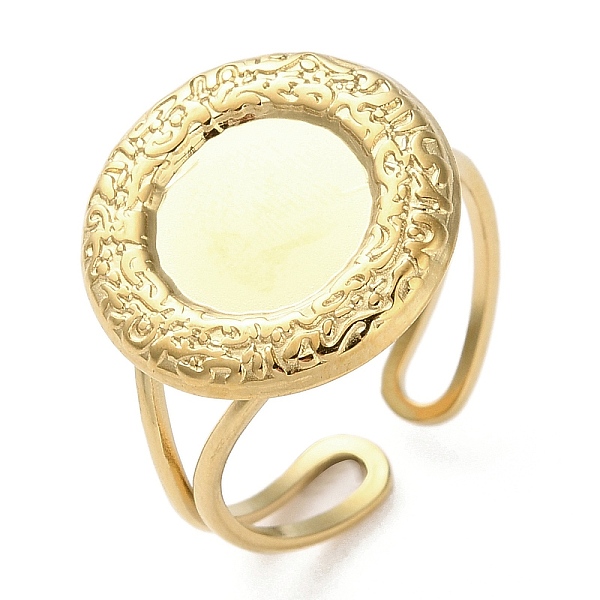 PandaHall 304 Stainless Steel Finger Rings, Real 18K Gold Plated, Real 18K Gold Plated, US Size 7(17.3mm), Tray: 9.5mm 304 Stainless Steel
PandaHall 304 Stainless Steel Finger Rings, Real 18K Gold Plated, Real 18K Gold Plated, US Size 7(17.3mm), Tray: 9.5mm 304 Stainless Steel