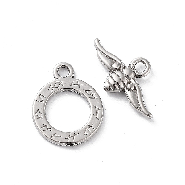 PandaHall Ion Plating(IP) 304 Stainless Steel Toggle Clasps, Insect, Stainless Steel Color, 17.5x14x1.5mm, Hole: 2mm, Bar: 10.5x19.5x3, Hole...
PandaHall Ion Plating(IP) 304 Stainless Steel Toggle Clasps, Insect, Stainless Steel Color, 17.5x14x1.5mm, Hole: 2mm, Bar: 10.5x19.5x3, Hole...