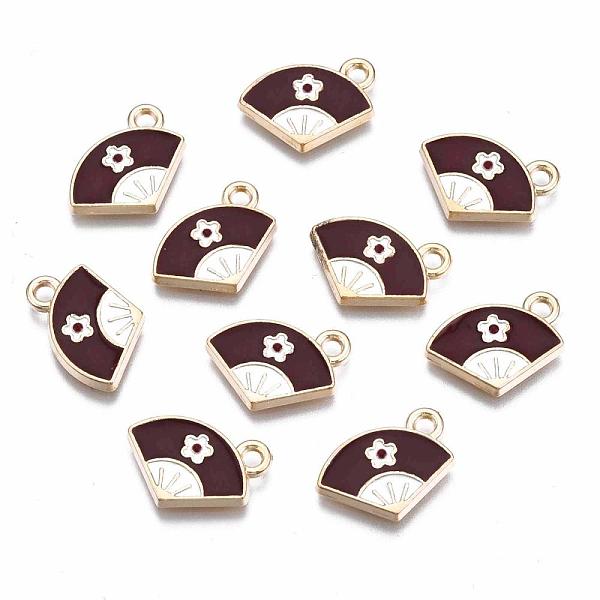 PandaHall Alloy Enamel Pendants, Fan with Flower, Light Gold, Red, 13x15x1.5mm, Hole: 1.8mm Alloy+Enamel Fan Red
PandaHall Alloy Enamel Pendants, Fan with Flower, Light Gold, Red, 13x15x1.5mm, Hole: 1.8mm Alloy+Enamel Fan Red
