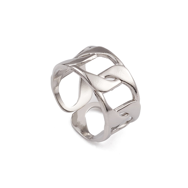 PandaHall 304 Stainless Steel Curb Chains Cuff Rings for Women, Stainless Steel Color, Inner Diameter: 16.8mm 304 Stainless Steel Oval
PandaHall 304 Stainless Steel Curb Chains Cuff Rings for Women, Stainless Steel Color, Inner Diameter: 16.8mm 304 Stainless Steel Oval