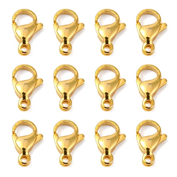 PandaHall 304 Stainless Steel Lobster Claw Clasps, Parrot Trigger Clasps, Manual Polishing, Real 24K Gold Plated, 13x8x4mm, Hole: 1.5mm 304...
PandaHall 304 Stainless Steel Lobster Claw Clasps, Parrot Trigger Clasps, Manual Polishing, Real 24K Gold Plated, 13x8x4mm, Hole: 1.5mm 304...