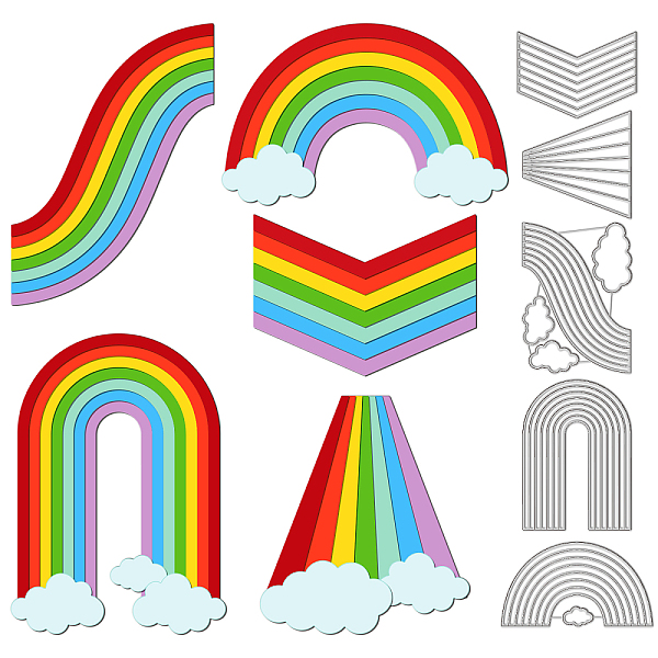 PandaHall GLOBLELAND 5Pcs Rainbow Frame Cutting Dies Metal Rainbow Bridge Frame Die Cuts Embossing Stencils Template for Paper Card Making...
PandaHall GLOBLELAND 5Pcs Rainbow Frame Cutting Dies Metal Rainbow Bridge Frame Die Cuts Embossing Stencils Template for Paper Card Making...