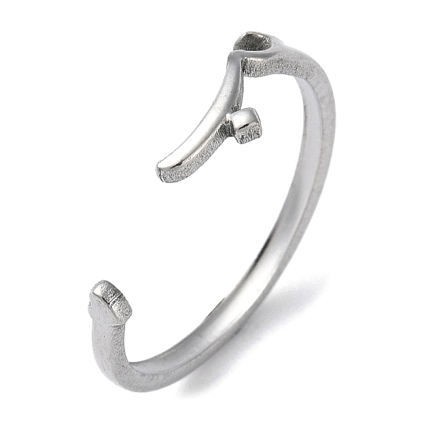 PandaHall 304 Stainless Steel Open Cuff Rings, Heart with Moon, Stainless Steel Color, Inner Diameter: 18mm 304 Stainless Steel Heart
PandaHall 304 Stainless Steel Open Cuff Rings, Heart with Moon, Stainless Steel Color, Inner Diameter: 18mm 304 Stainless Steel Heart