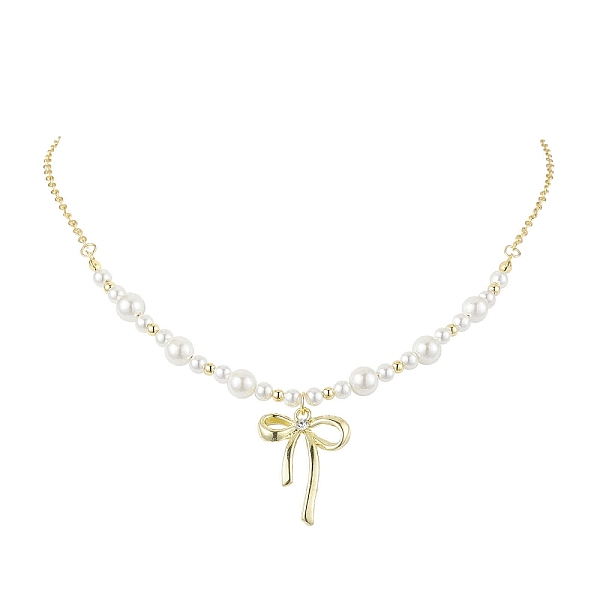 PandaHall Bowknot Alloy Shell Pearl Pendants Necklaces, Brass Cable Chains Necklaces for Women, Golden, 18.11 inch(46cm) Brass Bowknot
PandaHall Bowknot Alloy Shell Pearl Pendants Necklaces, Brass Cable Chains Necklaces for Women, Golden, 18.11 inch(46cm) Brass Bowknot