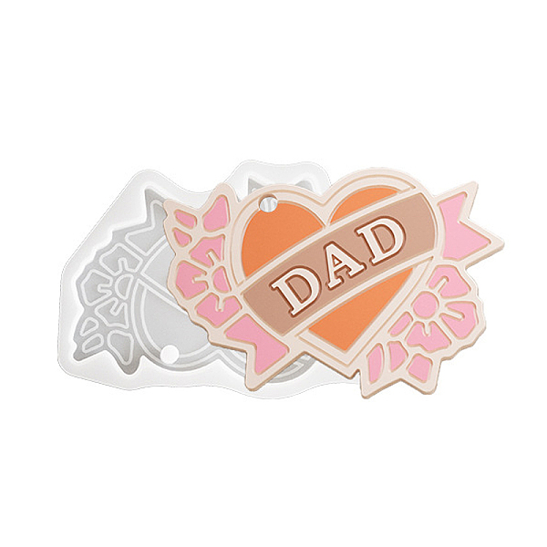 PandaHall Father's Day Pendants DIY Silicone Mold, Resin Casting Molds, for UV Resin, Epoxy Resin Craft Making, for Father's Day, Heart...
PandaHall Father's Day Pendants DIY Silicone Mold, Resin Casting Molds, for UV Resin, Epoxy Resin Craft Making, for Father's Day, Heart...