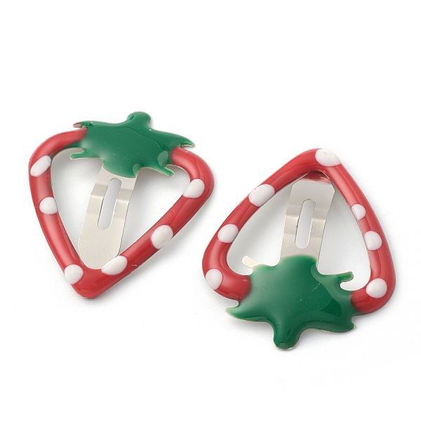 PandaHall Iron Snap Hair Clips, with Enamel, for Children's Day, Strawberry, Red, 35.5x28.5x1.9mm Iron Red
PandaHall Iron Snap Hair Clips, with Enamel, for Children's Day, Strawberry, Red, 35.5x28.5x1.9mm Iron Red