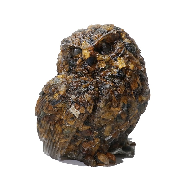 PandaHall Resin Owl Display Decoration, with Natural Tiger Eye Chips inside Statues for Home Office Decorations, 90x80x100mm Tiger Eye Owl
PandaHall Resin Owl Display Decoration, with Natural Tiger Eye Chips inside Statues for Home Office Decorations, 90x80x100mm Tiger Eye Owl