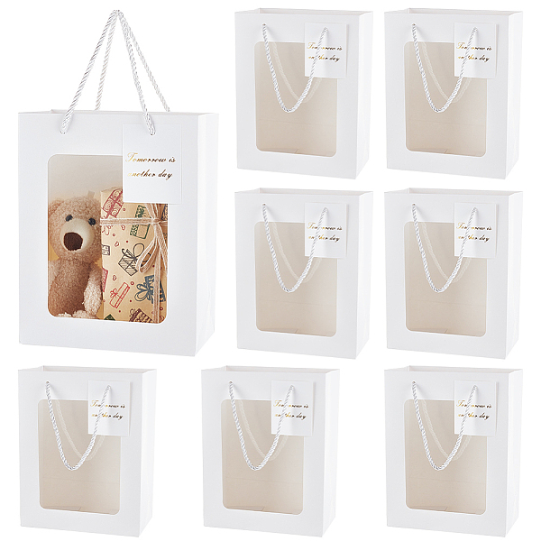 PandaHall BENECREAT 30PCS White Clear Gift Bags with Window, Paper Gift Bags with Visible Window, Candy Gift Paper Bags with Drawstring...
PandaHall BENECREAT 30PCS White Clear Gift Bags with Window, Paper Gift Bags with Visible Window, Candy Gift Paper Bags with Drawstring...