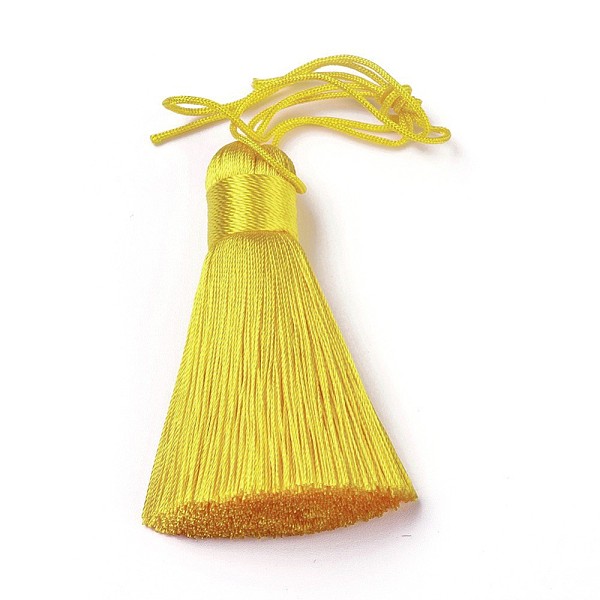 PandaHall Polyester Tassel Big Pendants, Ice Silk Tassel, Yellow, 50~57x12mm Polyester Yellow
PandaHall Polyester Tassel Big Pendants, Ice Silk Tassel, Yellow, 50~57x12mm Polyester Yellow