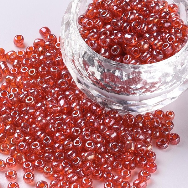 PandaHall Glass Seed Beads, Trans. Colours Lustered, Round, Red, 3mm, Hole: 1mm, about 1111pcs/50g, 50g/bag, 18bags/2pounds Glass Red
PandaHall Glass Seed Beads, Trans. Colours Lustered, Round, Red, 3mm, Hole: 1mm, about 1111pcs/50g, 50g/bag, 18bags/2pounds Glass Red