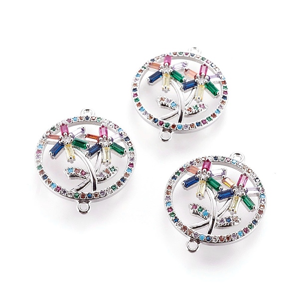 PandaHall Brass Micro Pave Cubic Zirconia Links, Flat Round with Flower, Colorful, Platinum, 25x20x4mm, Hole: 1.2mm Brass+Cubic Zirconia...
PandaHall Brass Micro Pave Cubic Zirconia Links, Flat Round with Flower, Colorful, Platinum, 25x20x4mm, Hole: 1.2mm Brass+Cubic Zirconia...