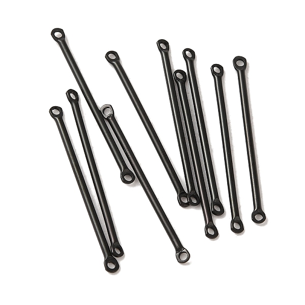 PandaHall 304 Stainless Steel Links, Bar Connector Charms, Black, 35x2.5x1.5mm, Hole: 1.4mm 304 Stainless Steel Stick
PandaHall 304 Stainless Steel Links, Bar Connector Charms, Black, 35x2.5x1.5mm, Hole: 1.4mm 304 Stainless Steel Stick