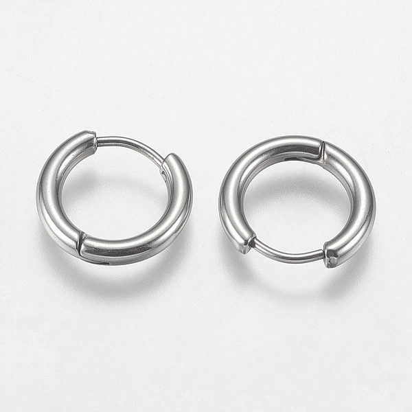 PandaHall 304 Stainless Steel Huggie Hoop Earring Findings, Stainless Steel Color, 14x15x2.5mm, 10 Gauge, Pin: 0.9mm 304 Stainless Steel
PandaHall 304 Stainless Steel Huggie Hoop Earring Findings, Stainless Steel Color, 14x15x2.5mm, 10 Gauge, Pin: 0.9mm 304 Stainless Steel