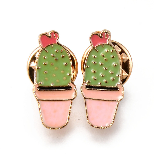 PandaHall Alloy Enamel Brooches, Enamel Pin, with Brass Butterfly Clutches, Cactus, Light Gold, Cadmium Free & Nickel Free & Lead Free...
PandaHall Alloy Enamel Brooches, Enamel Pin, with Brass Butterfly Clutches, Cactus, Light Gold, Cadmium Free & Nickel Free & Lead Free...