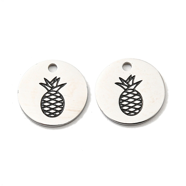 PandaHall 304 Stainless Steel Charms, with Enamel, Flat Round with Pineapple Pattern Charms, Stainless Steel Color, 12x1mm, Hole: 1.5mm..., Black
PandaHall 304 Stainless Steel Charms, with Enamel, Flat Round with Pineapple Pattern Charms, Stainless Steel Color, 12x1mm, Hole: 1.5mm..., Black