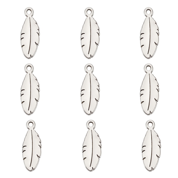 PandaHall 304 Stainless Steel Charms, Feather, Stainless Steel Color, 10x4x1mm, Hole: 1mm 304 Stainless Steel Feather
PandaHall 304 Stainless Steel Charms, Feather, Stainless Steel Color, 10x4x1mm, Hole: 1mm 304 Stainless Steel Feather