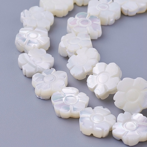PandaHall Shell Beads Strands, Flower, 11~11.7x3~4.5mm, Hole: 0.7mm, about 37pcs/strand, 16.14 inch(41cm) Other Sea Shell Flower
PandaHall Shell Beads Strands, Flower, 11~11.7x3~4.5mm, Hole: 0.7mm, about 37pcs/strand, 16.14 inch(41cm) Other Sea Shell Flower