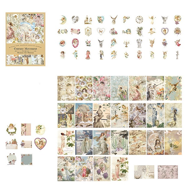 PandaHall Vintage Handmade Art Gallery Material Retro Scrapbook Paper, Collage Creative Journal Decoration Backgroud Sheets, Human...
PandaHall Vintage Handmade Art Gallery Material Retro Scrapbook Paper, Collage Creative Journal Decoration Backgroud Sheets, Human...