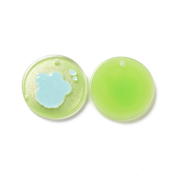PandaHall Acrylic Pendants, with Enamel and Glitter Powder, Flat Round with Paw Print Pattern, Green Yellow, 19.5x2mm, Hole: 1.5mm Acrylic...
PandaHall Acrylic Pendants, with Enamel and Glitter Powder, Flat Round with Paw Print Pattern, Green Yellow, 19.5x2mm, Hole: 1.5mm Acrylic...