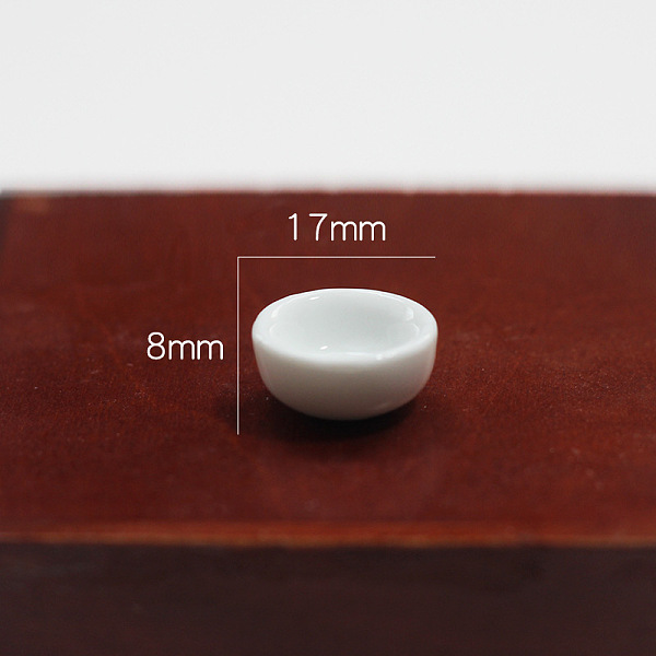 PandaHall Miniature Porcelain Bowl Ornaments, Micro Dollhouse Accessories, Simulation Prop Decorations, None Pattern, 17x8mm Porcelain None
PandaHall Miniature Porcelain Bowl Ornaments, Micro Dollhouse Accessories, Simulation Prop Decorations, None Pattern, 17x8mm Porcelain None