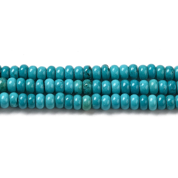 PandaHall Natural Howlite Beads Strands, Dyed, Rondelle, Turquoise, 4.2~4.8x2.5~2.8mm, Hole: 0.6mm, about 146pcs/strand, 15.94''(40.5cm)..., Green
PandaHall Natural Howlite Beads Strands, Dyed, Rondelle, Turquoise, 4.2~4.8x2.5~2.8mm, Hole: 0.6mm, about 146pcs/strand, 15.94''(40.5cm)..., Green