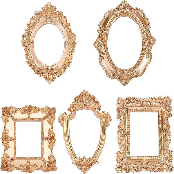 PandaHall Retro Photo Frames, Resin Gold Flower Frames, Small Family Photo Holders, for Pictures Embossed Photo Props Wall Decor Accessories...
PandaHall Retro Photo Frames, Resin Gold Flower Frames, Small Family Photo Holders, for Pictures Embossed Photo Props Wall Decor Accessories...