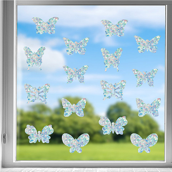 PandaHall Waterproof PVC Colored Laser Stained Window Film Static Stickers, Electrostatic Window Stickers, Rectangle, Butterfly Pattern...
PandaHall Waterproof PVC Colored Laser Stained Window Film Static Stickers, Electrostatic Window Stickers, Rectangle, Butterfly Pattern...