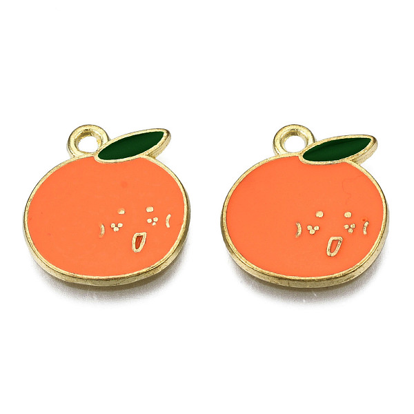 PandaHall Alloy Enamel Pendants, Cadmium Free & Lead Free, Light Gold, Orange, Coral, 17x15.5x1.5mm, Hole: 1.8mm Alloy+Enamel Fruit Red
PandaHall Alloy Enamel Pendants, Cadmium Free & Lead Free, Light Gold, Orange, Coral, 17x15.5x1.5mm, Hole: 1.8mm Alloy+Enamel Fruit Red