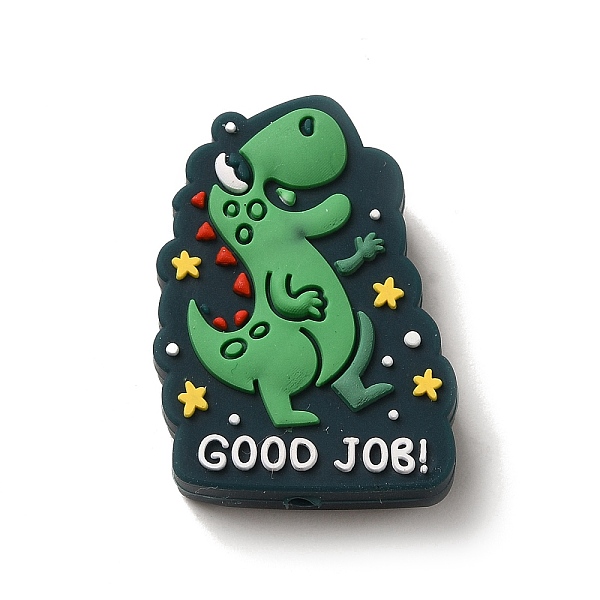 PandaHall Dinosaur Silicone Focal Beads, Silicone Teething Beads, Dark Green, 29x21x8mm, Hole: 2.5mm Silicone Dinosaur
PandaHall Dinosaur Silicone Focal Beads, Silicone Teething Beads, Dark Green, 29x21x8mm, Hole: 2.5mm Silicone Dinosaur
