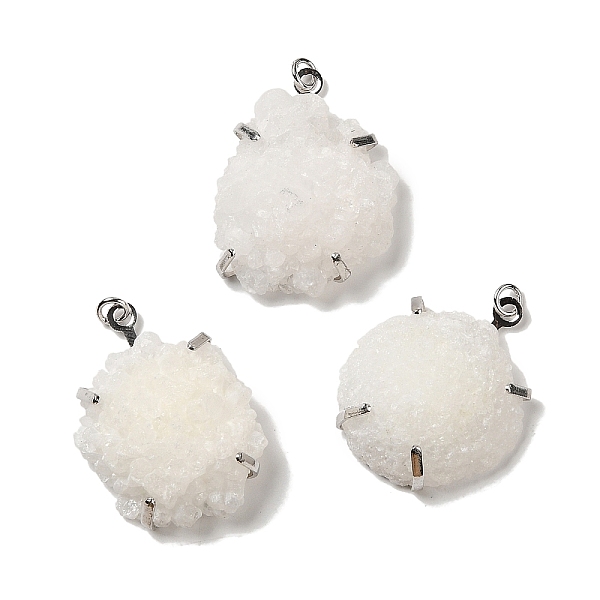 PandaHall Natural Druzy Quartz Crystal Pendants, Nuggets Charms with Rack Plating Brass Findings and Jump Ring, Cadmium Free & Lead Free...
PandaHall Natural Druzy Quartz Crystal Pendants, Nuggets Charms with Rack Plating Brass Findings and Jump Ring, Cadmium Free & Lead Free...