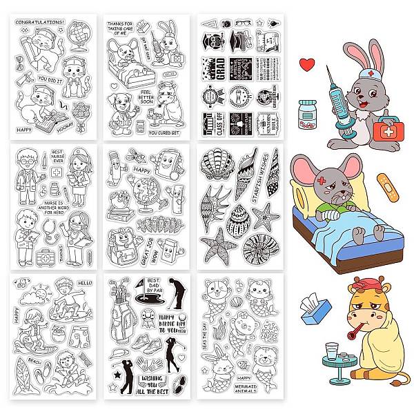 PandaHall 9 Sheets 9 Style PVC Plastic Stamps, for DIY Scrapbooking, Photo Album Decorative, Cards Making, Stamp Sheets, Animal Pattern...
PandaHall 9 Sheets 9 Style PVC Plastic Stamps, for DIY Scrapbooking, Photo Album Decorative, Cards Making, Stamp Sheets, Animal Pattern...