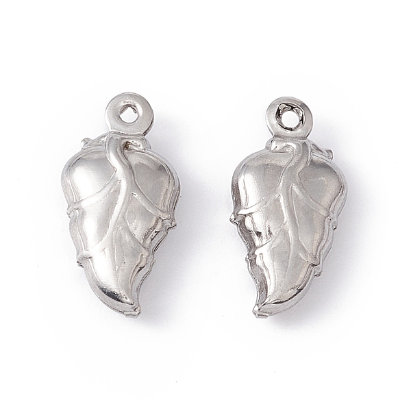 PandaHall 304 Stainless Steel Pendants, Leaf, Stainless Steel Color, 15x7.5x4mm, Hole: 1mm 304 Stainless Steel Leaf
PandaHall 304 Stainless Steel Pendants, Leaf, Stainless Steel Color, 15x7.5x4mm, Hole: 1mm 304 Stainless Steel Leaf