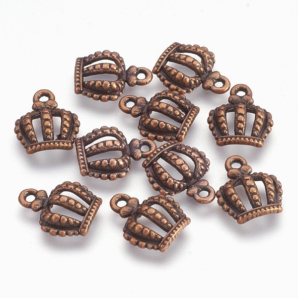 PandaHall Tibetan Style Alloy Crown Charms, Lead Free and Cadmium Free, Red Copper Color, 14x12x1mm, Hole: 1.5mm Alloy Crown
PandaHall Tibetan Style Alloy Crown Charms, Lead Free and Cadmium Free, Red Copper Color, 14x12x1mm, Hole: 1.5mm Alloy Crown