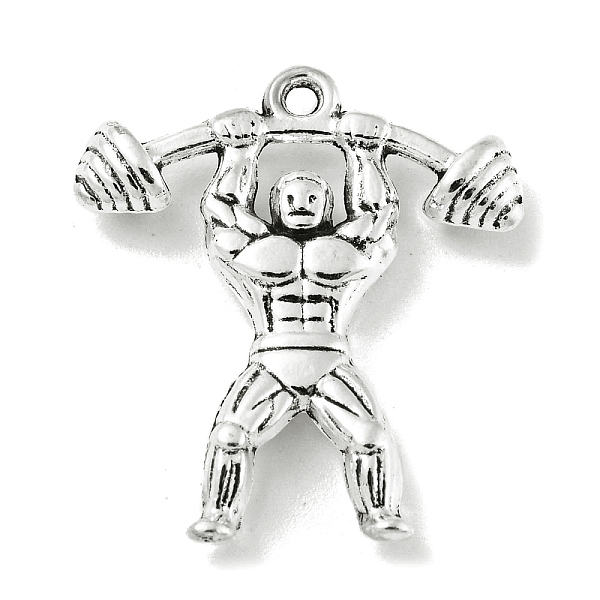 PandaHall Tibetan Style Alloy Pendants, Athletes Charms, Nickel, Antique Silver, 25x22x4.5mm, Hole: 1.4mm Alloy
PandaHall Tibetan Style Alloy Pendants, Athletes Charms, Nickel, Antique Silver, 25x22x4.5mm, Hole: 1.4mm Alloy