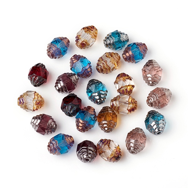 PandaHall Retro Czech Glass Beads, Antique Bronze & Antique Silver Plated, Faceted, Cathedral Beads, Oval, Mixed Color, 10x8mm, Hole: 1mm..., Multicolor
PandaHall Retro Czech Glass Beads, Antique Bronze & Antique Silver Plated, Faceted, Cathedral Beads, Oval, Mixed Color, 10x8mm, Hole: 1mm..., Multicolor