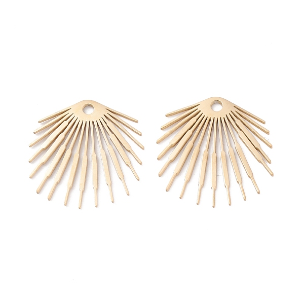 PandaHall Ion Plating(IP) 316 Surgical Stainless Steel Pendants, Fan, Golden, 18.5x18x1mm, Hole: 1.6mm 316 Surgical Stainless Steel Fan
PandaHall Ion Plating(IP) 316 Surgical Stainless Steel Pendants, Fan, Golden, 18.5x18x1mm, Hole: 1.6mm 316 Surgical Stainless Steel Fan
