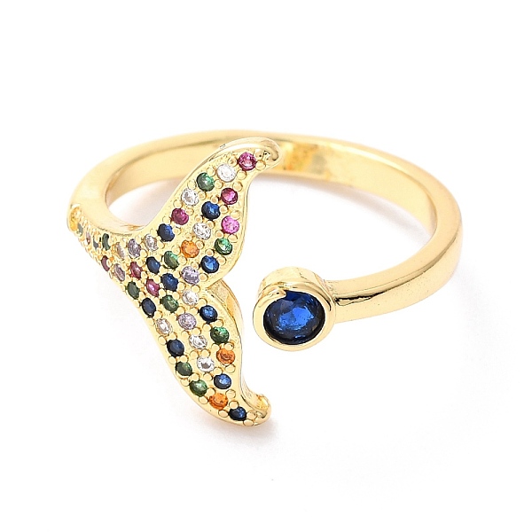 PandaHall Brass Micro Pave Colorful Cubic Zirconia Cuff Rings, Open Rings, Long-Lasting Plated, Fishtail & Flat Round, Real 18K Gold Plated...
PandaHall Brass Micro Pave Colorful Cubic Zirconia Cuff Rings, Open Rings, Long-Lasting Plated, Fishtail & Flat Round, Real 18K Gold Plated...