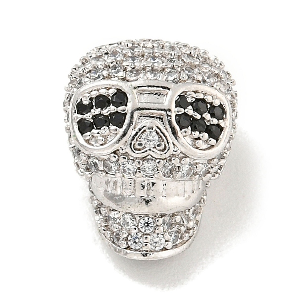 PandaHall Brass Micro Pave Black Cubic Zirconia Beads, Skull, Platinum, 14x10.5x8mm, Hole: 1.8mm Brass+Cubic Zirconia Skull Black
PandaHall Brass Micro Pave Black Cubic Zirconia Beads, Skull, Platinum, 14x10.5x8mm, Hole: 1.8mm Brass+Cubic Zirconia Skull Black