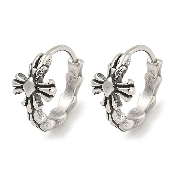 PandaHall 316 Surgical Stainless Steel Hoop Earrings, Antique Silver, Cross, 13.5x7.5mm 316 Surgical Stainless Steel Cross
PandaHall 316 Surgical Stainless Steel Hoop Earrings, Antique Silver, Cross, 13.5x7.5mm 316 Surgical Stainless Steel Cross