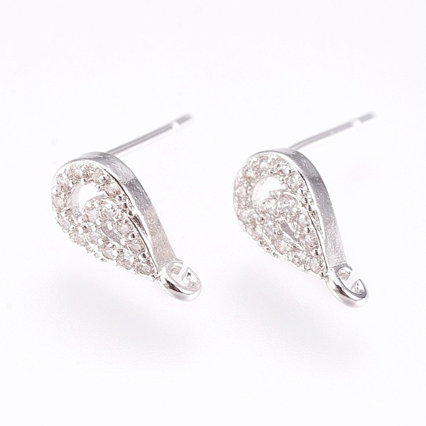 PandaHall Brass Micro Pave Cubic Zirconia Stud Earring Findings, with Loop, Lead Free & Cadmium Free, Teardrop, Clear, Platinum...
PandaHall Brass Micro Pave Cubic Zirconia Stud Earring Findings, with Loop, Lead Free & Cadmium Free, Teardrop, Clear, Platinum...