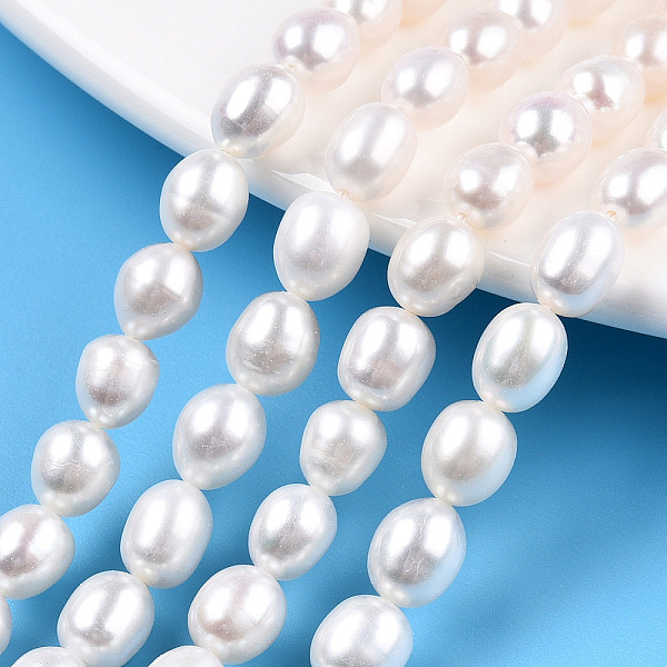 PandaHall Natural Cultured Freshwater Pearl Beads Strands, Rice, Seashell Color, 7.3~8.3x5.9~6.6mm, Hole: 0.7~0.8mm, about 45~50pcs/strand...
PandaHall Natural Cultured Freshwater Pearl Beads Strands, Rice, Seashell Color, 7.3~8.3x5.9~6.6mm, Hole: 0.7~0.8mm, about 45~50pcs/strand...