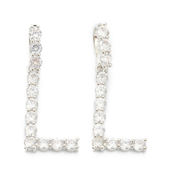 PandaHall Brass Micro Pave Clear Cubic Zirconia Pendants, Letter, Letter.L, 19~22.5x10.5~20x2.5mm, Hole: 9.5x6mm Brass+Cubic Zirconia Letter...
PandaHall Brass Micro Pave Clear Cubic Zirconia Pendants, Letter, Letter.L, 19~22.5x10.5~20x2.5mm, Hole: 9.5x6mm Brass+Cubic Zirconia Letter...