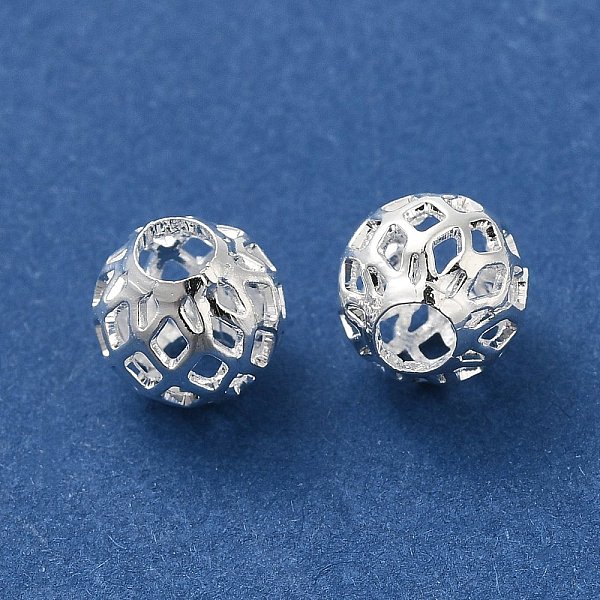 PandaHall Brass Hollow Spacer Beads, Round, 925 Sterling Silver Plated, 8x7.5mm, Hole: 3.2mm Brass Round
PandaHall Brass Hollow Spacer Beads, Round, 925 Sterling Silver Plated, 8x7.5mm, Hole: 3.2mm Brass Round