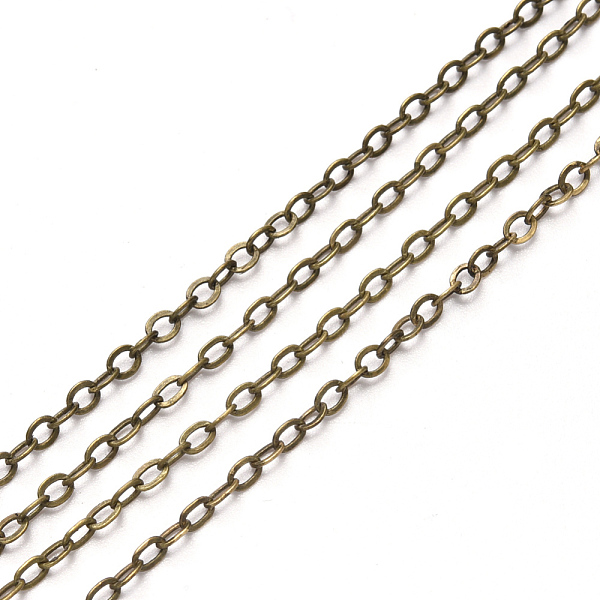 PandaHall Brass Cable Chains, Soldered, with Spool, Flat Oval, Antique Bronze, 2.6x2x0.3mm, Fit for 0.7x4mm Jump Rings, about 32.8 Feet...
PandaHall Brass Cable Chains, Soldered, with Spool, Flat Oval, Antique Bronze, 2.6x2x0.3mm, Fit for 0.7x4mm Jump Rings, about 32.8 Feet...