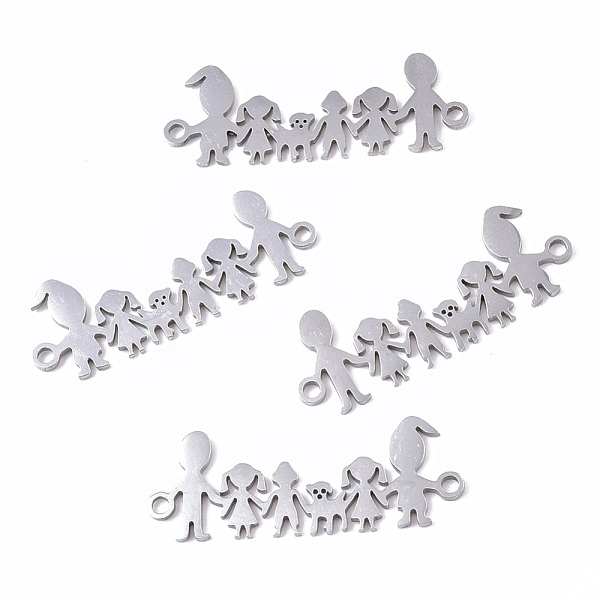 PandaHall 201 Stainless Steel Links connectors, Laser Cut, Family, Stainless Steel Color, 11x30x1mm, Hole: 1.5mm 201 Stainless Steel Human
PandaHall 201 Stainless Steel Links connectors, Laser Cut, Family, Stainless Steel Color, 11x30x1mm, Hole: 1.5mm 201 Stainless Steel Human