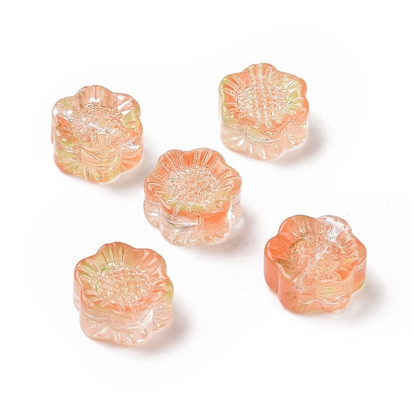 PandaHall Electroplated Glass Beads, with Gold Foil, Sunflower, for Jewelry Making, Orange, 12.5x11.5x6mm, Hole: 1mm Glass Flower Orange
PandaHall Electroplated Glass Beads, with Gold Foil, Sunflower, for Jewelry Making, Orange, 12.5x11.5x6mm, Hole: 1mm Glass Flower Orange