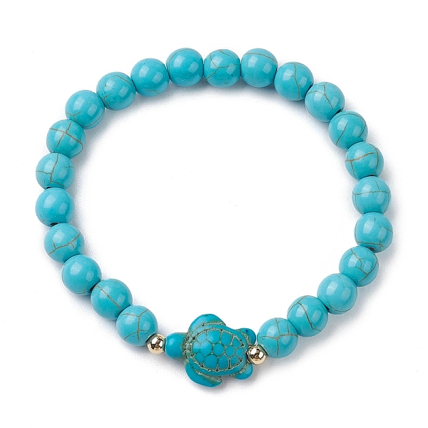 PandaHall Round Synthetic Turquoise Beaded Stretch Bracelets, Summer Beach Turtle Synthetic Turquoise Bracelets for Women Men, Inner...
PandaHall Round Synthetic Turquoise Beaded Stretch Bracelets, Summer Beach Turtle Synthetic Turquoise Bracelets for Women Men, Inner...